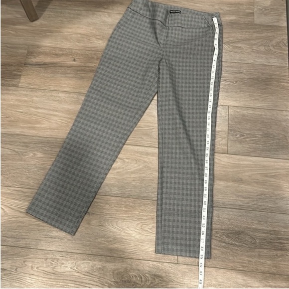 NWOT Hilary Radley Black and White Plaid Dress Pants Size M - Picture 4 of 7